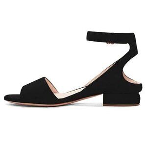 XYD Strappy Low Heel Sandal Pumps for Women Open Toe Ankle Strap Slingback